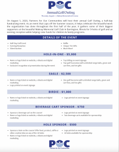 POC Golf Outing Sponsorship Packet